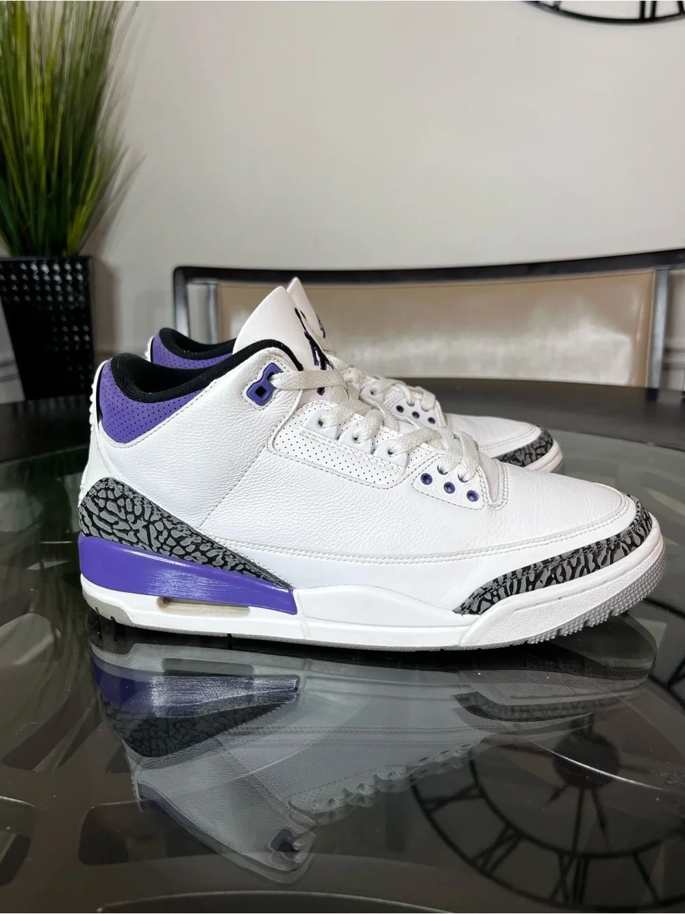 Nike Air Jordan 3 Retro Mid Dark Iris Mens Sz 10.5